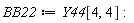 BB22 := Y44[4, 4]