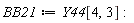 BB21 := Y44[4, 3]