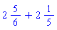 %mixed(2, 5/6)+%mixed(2, 1/5)