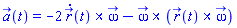 a_(t) = -2*Physics:-Vectors:-`&x`(diff(r_(t), t), omega_)-Physics:-Vectors:-`&x`(omega_, Physics:-Vectors:-`&x`(r_(t), omega_))