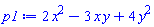2*x^2-3*x*y+4*y^2