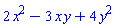 2*x^2-3*x*y+4*y^2