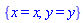 {x = x, y = y}