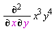 (diff(x^3, x, y))*y^4