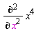 diff(x^4, x, x)