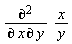 diff(x/y, x, y)