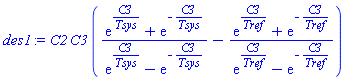 C2*C3*((exp(C3/Tsys)+exp(-C3/Tsys))/(exp(C3/Tsys)-exp(-C3/Tsys))-(exp(C3/Tref)+exp(-C3/Tref))/(exp(C3/Tref)-exp(-C3/Tref)))
