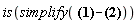 is(simplify((H(s) = 60.*Units[Unit](m*kg/(s^2*A))/(.70805*s^2*Units[Unit](kg^2*m^2/(s^3*A^2))+144.*s*Units[Unit](kg^2*m^2/(s^4*A^2))+0.3675e-4*s^3*Units[Unit](kg^2*m^2/(s^2*A^2))))-(H(s) = 60.*Units[Unit](m/V)/(.70805*s^2*Units[Unit](s^2)+144.*s*Units[Unit](s)+0.3675e-4*s^3*Units[Unit](s^3)))))