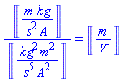 Units:-Unit(m*kg/(s^2*A))/Units:-Unit(kg^2*m^2/(s^5*A^2)) = Units:-Unit(m/V)