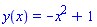 y(x) = -x^2+1