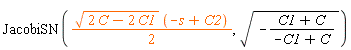 JacobiSN((1/2)*sqrt(2*C-2*C1)*(-s+C2), sqrt(-(C1+C)/(-C1+C)))