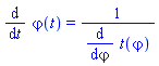 diff(varphi(t), t) = 1/(diff(t(varphi), varphi))