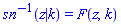 InverseJacobiSN(z, k) = EllipticF(z, k)