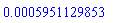 0.5951129853e-3