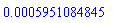 0.5951084845e-3