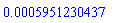 0.5951230437e-3