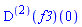 ((D@@2)(f3))(0)