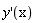 diff(y(x), x)