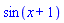 sin(x+1)
