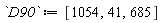 D90 := [1054, 41, 685]
