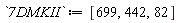 `7DMKII` := [699, 442, 82]