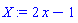 2*x-1