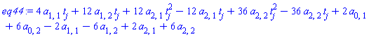 4*a[1, 1]*t[j]+12*a[1, 2]*t[j]+12*a[2, 1]*t[j]^2-12*a[2, 1]*t[j]+36*a[2, 2]*t[j]^2-36*a[2, 2]*t[j]+2*a[0, 1]+6*a[0, 2]-2*a[1, 1]-6*a[1, 2]+2*a[2, 1]+6*a[2, 2]