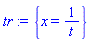 {x = 1/t}