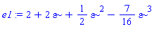 2+2*varepsilon+(1/2)*varepsilon^2-(7/16)*varepsilon^3