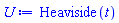 Heaviside(t)