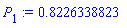 P[1] := .8226338823