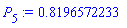 P[5] := .8196572233