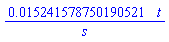 0.15241578750190521e-1*t/s