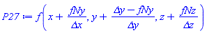 f(x+fNy/`&Delta;x`, y+(`&Delta;y`-fNy)/`&Delta;y`, z+fNz/`&Delta;z`)