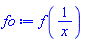 f(1/x)