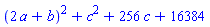 (2*a+b)^2+c^2+256*c+16384