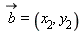`#mover(mi("b"),mo("&rarr;"))` = (x__2, y__2)