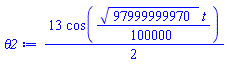 (13/2)*cos((1/100000)*97999999970^(1/2)*t)