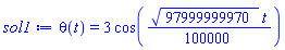 theta(t) = 3*cos((1/100000)*97999999970^(1/2)*t)