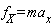 f__X = ma__x