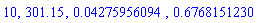 10, 301.15, 0.4275956094e-1, .6768151230