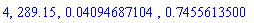 4, 289.15, 0.4094687104e-1, .7455613500