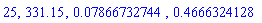 25, 331.15, 0.7866732744e-1, .4666324128
