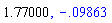 1.77, -0.9862588936e-1