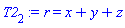r = x+y+z