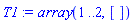 array( 1 .. 2, [ ] )