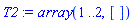 array( 1 .. 2, [ ] )