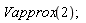 Vapprox(2);