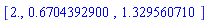 [2., .6704392900, 1.329560710]