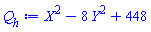 X^2-8*Y^2+448